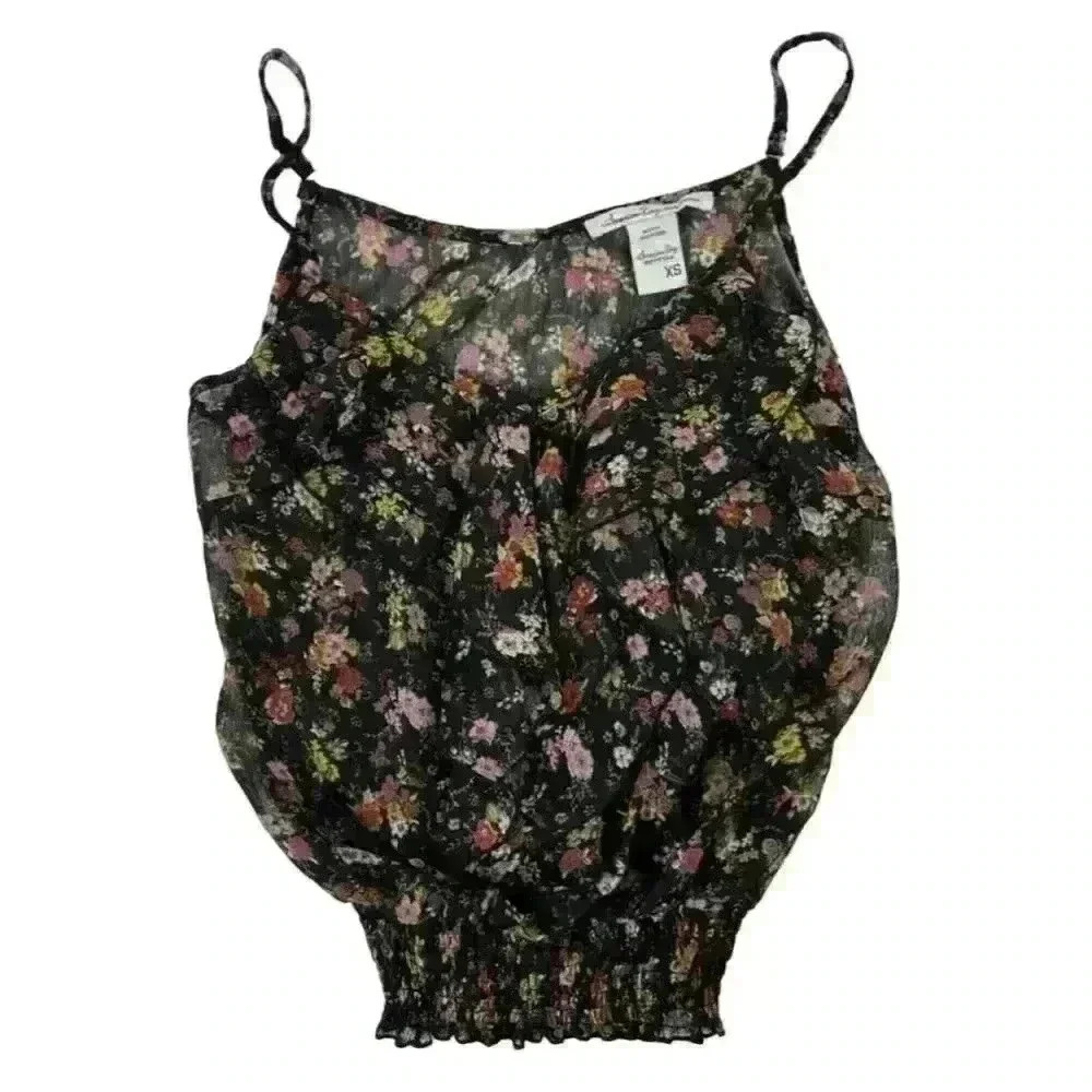 American Rag Floral Print‎ Sleeveless Cami Top Women’s XS Multicolor